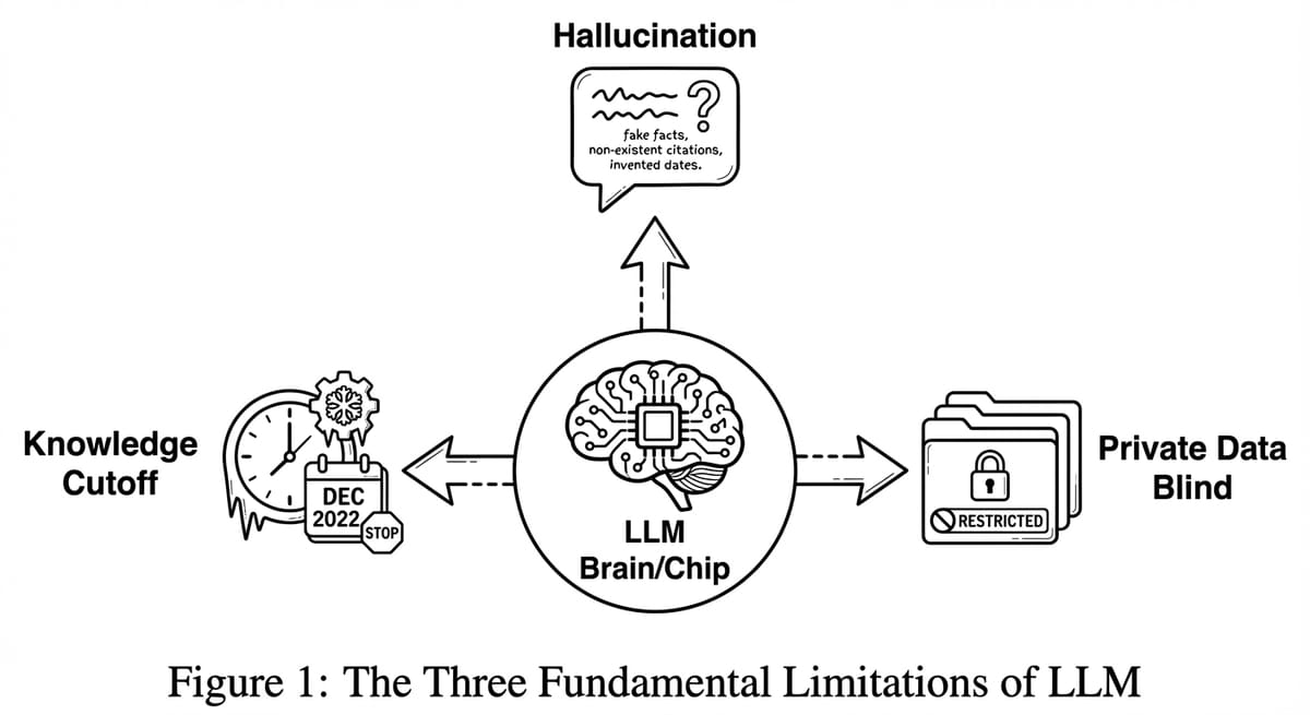 Tại sao LLM lại 'ngu'? Ảo giác, Trí nhớ và Lời giải GraphRAG