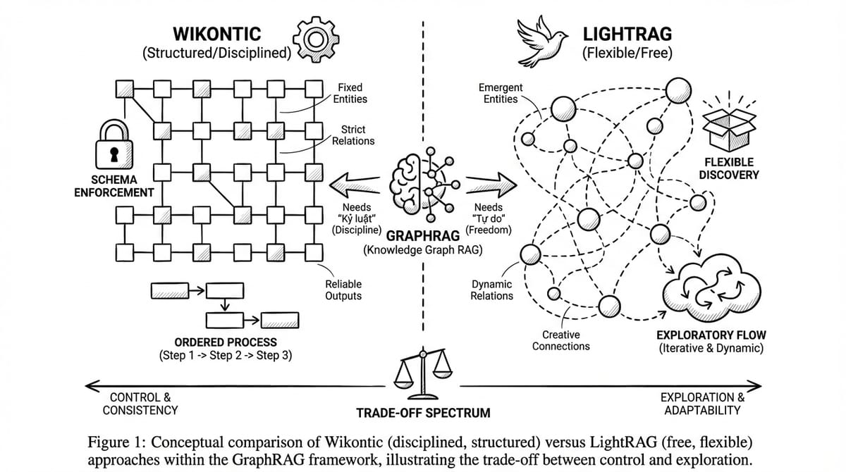 Wikontic vs LightRAG: Khi GraphRAG chặt chẽ, đỡ RÁC